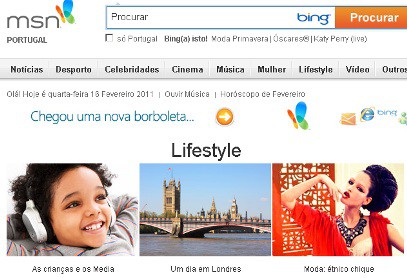 Messenger, Facebook e Twitter integrados no MSN Portugal